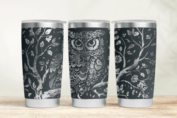 Baby Owl SVG Graphics for Tumbler Wraps