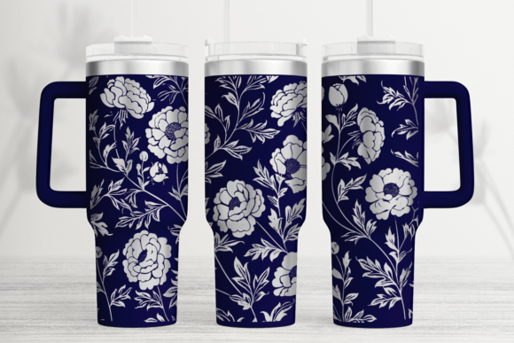 Botanical 40oz Laser Tumbler Wrap SVG Graphics