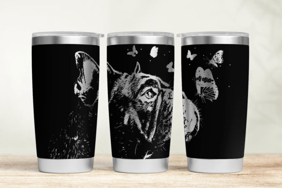 Bulldog 20oz 30oz Laser Tumbler Wrap SVG