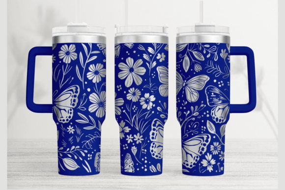 Butterfly 40oz Laser Tumbler Wrap SVG: Graphics for Tumbler Wraps