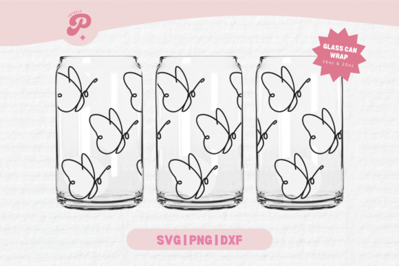 Butterfly Cup Wrap SVG: Graphics & Illustrations for Editorial Publishing
