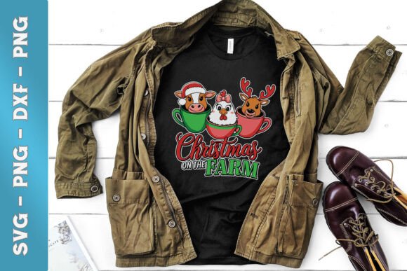 Christmas on the Farm Cup SVG: Graphics for Crafts-Driven Branding