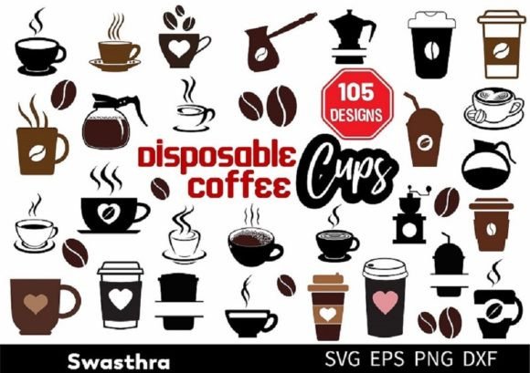 Coffee Cup SVG Bundle: Graphics & Illustrations for Local Branding