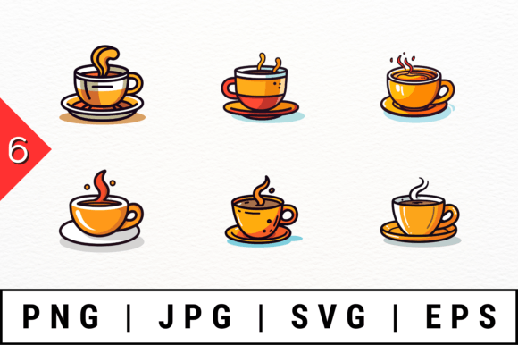 Minimalist Coffee Cup SVG Vector: Graphics for T-Shirt Designs