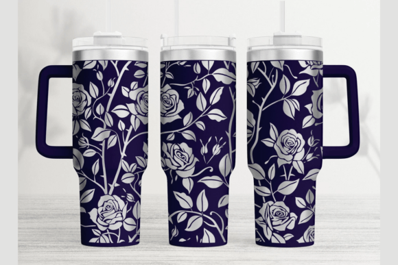 Rose 40oz Laser Tumbler Wrap SVG: Graphics for Thoughtful Tumbler Wraps