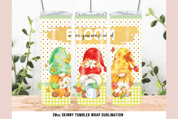 Spring 20 Oz Tumbler Wrap Sublimation Graphics for Crafts