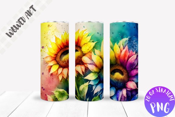 Sunflowers 20 Oz Tumbler Wrap: Graphics for Crafts