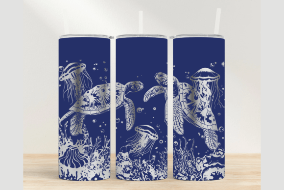 Turtle 20oz Laser Tumbler Wrap SVG: Graphics for Tumbler Wraps