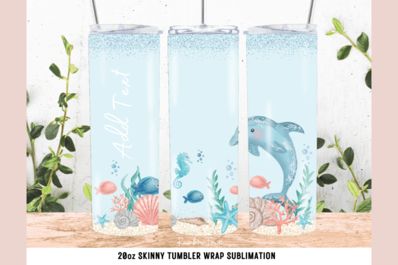 Under Water Skinny Tumbler Wrap: Graphics for Crafts Sellers
