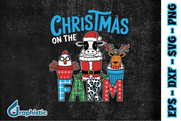 Xmas on the Farm Cup SVG: Graphics & Print Templates