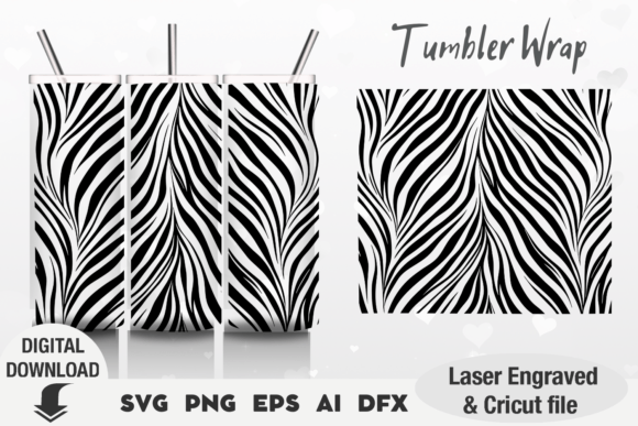 Zebra Tumbler SVG Design, Zebra Print